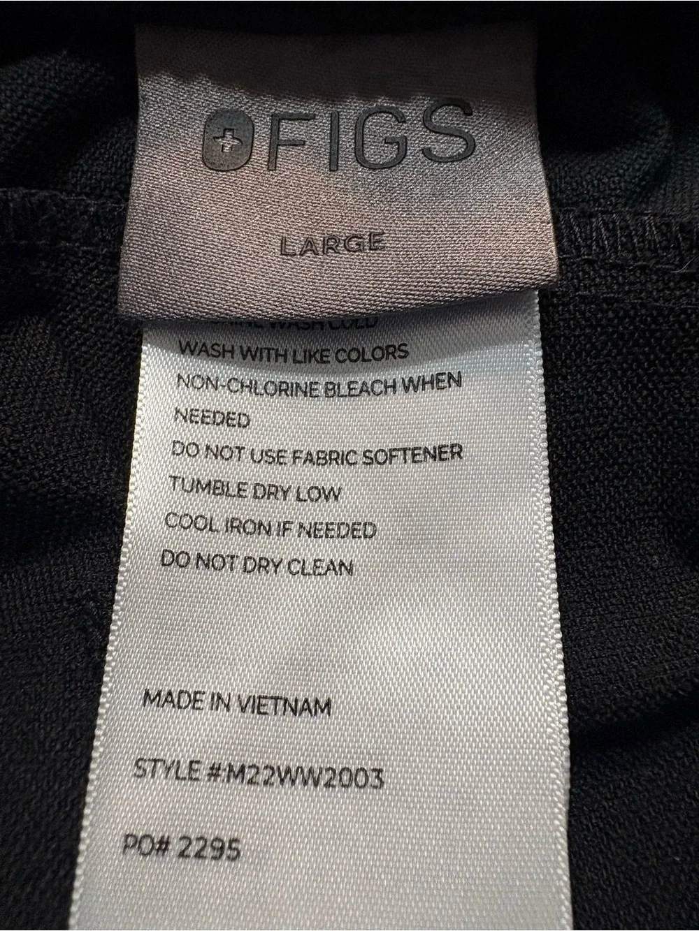 FIGS Pants Mens Large (34x32) Black Bonsai Scrub Trousers Performance Stretch